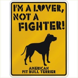 parking sign i am a american pit bull terrier time