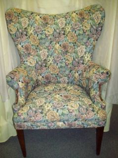 vintage butterfly wingback chair sheraton hepplewhite  450