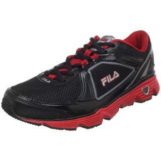 Mens Fila DLS Circuit Training Running Shoes [ Black / Silver / Red ]