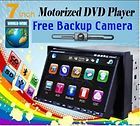GPS Nav System 7 Motorized Double 2 Din Car DVD Player HD TouchScreen 