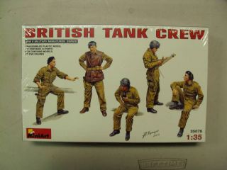 35 british ww2 tank crew miniart 35078 5 figs
