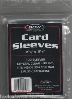 10 Packs 1000 BCW Brand New Soft Penny Poly Card Sleeves Holders