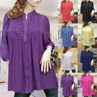 UNIQUE LACE BUTTON UP CARDIGAN TUNIC TOP #861 SIZE XL XXL