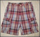 NWT RALPH LAUREN POLO JEANS COMPANY MEN CARGO SHORTS RED/NAVY SIZE 40