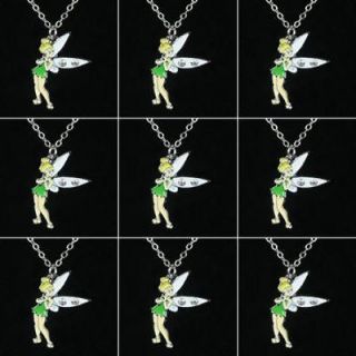   Tinker bell Fairy Necklaces Birthday Party Girls Favor Gifts BIN