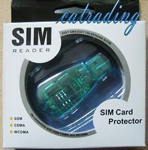 New USB Cell Phone 2.0 SIM Card Reader/Writer/Backup/Copy/Cloner GSM 
