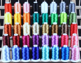   40 LARGE MACHINE EMBROIDERY THREADS CONES HOLIDAY COLORS for BERNINA