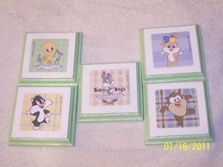 looney tunes baby wall plaques decor bedding lt green time