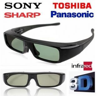 Infrared 3D TV Active Shutter Glasses 4 Sony Panasonic Sharp Toshiba