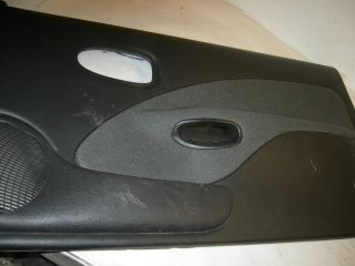 01 saturn s series coupe right front black door panel