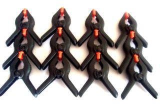 12 IIT 4 HEAVY DUTY ABS NYLON SPRING CLAMPS CLIPS WITH FLEX PADS 2 1 