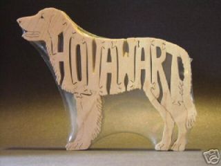 hovawart dog wood amish made scroll saw toy puzzle time