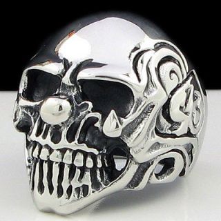 Newly listed COOL HORRIBLE SKULL Stainless Steel Ring Size 12.25 NEW