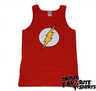 The Flash Symbol Costume Officially Licensed DC Comics Adult Tank Top 