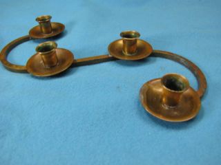 vintage brass s shape candlestick sweden  8