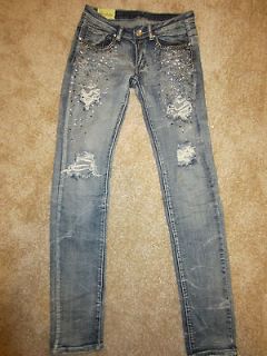 newly listed women s rhinestone rip ped skinny jeans new
