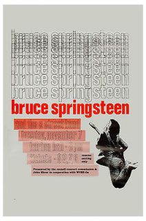 the boss bruce springsteen at cornell university concert poster circa