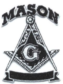 mason custom embroidered masonic patch  5 25