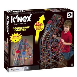 knex doubleshot roller coaster w over 1100 pieces new one