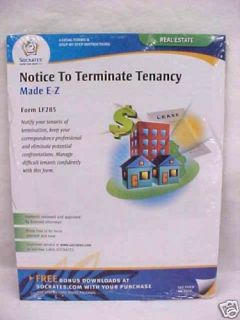 new socrates terminate tenancy made e z cd rom time
