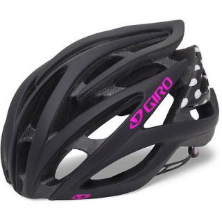 2013 Giro Amare Road Bike Cycle Helmet matt black white polka dot