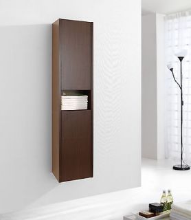 Newly listed 12 Modern Bathroom Vanity Side Cabinet Walnut