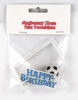 Football Soccer Birthday Kids Party Goal And Ball Cake Decoration