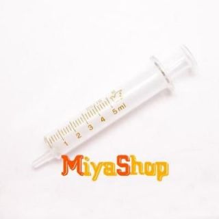 50pcs glass syringes sampler lab glassware 5ml more options