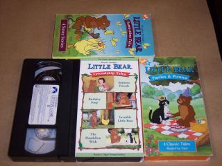 maurice sendaks Kids VHS Lot little bear parties picnics/summertime 