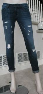 NEW Siwy womens Hannah Slim crop destroyed jeans in Songbird