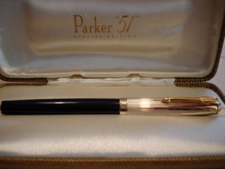 PARKER 51 SPECIAL EDITION EMPIRE STATE FOUNTAIN PEN NEW IN BOX FINE 