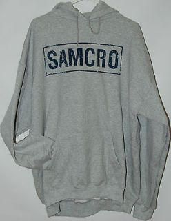 sons of anarchy gray samcro logo pullover hoodie soa