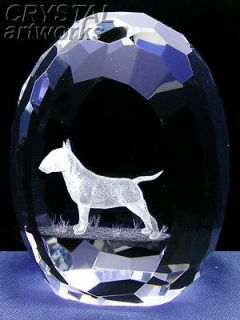 bull terrier 3d laser etched crystal easter egg 21e from