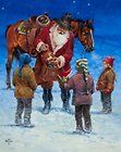 Santas Magic Saddle Bags Jack Sorenson 12x16 inch Framed or Unframed 