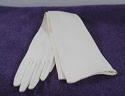 vintage german white opera gloves 18 1 4 long medium