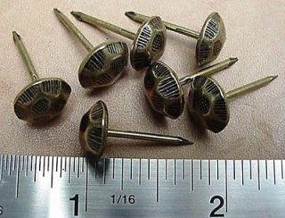 upholstery nails tacks hammered brass finish 100 pcs time left