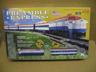 LINE O 1212 PREAMBLE PASSENGER SET MINT NEW IN BOX   SHIPS IN 24 
