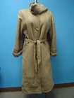 scarf taupe shearling sheep fur suede coat jacket quick look