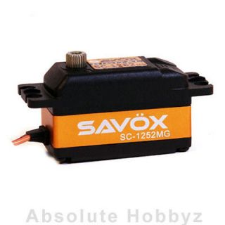 Savox SC 1252MG Low Profile Super Speed Metal Gear Digital Servo