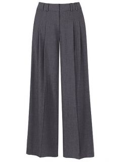 SPIEGEL HEATHER CHARCOAL Two Way Stretch Wide Leg Pants SUPER BUY 