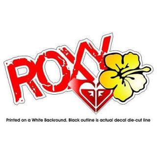 roxy girl surfboard surfing decal sticker 4 x7 527r from