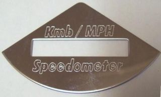   speedometer 1/3 moon block letters stainless steel for Freightliner