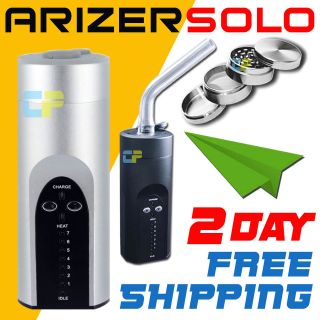 Arizer Solo Vaporizer Portable Vape Black +  Two Day 