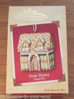 Christmas Ornament New Home Hinged Box Hallmark Keepsake 2002 Duane 