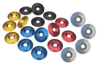 Pack Aluminum Anodized Conical Washers 33mm O.D. x 8mm I.D. Racing 