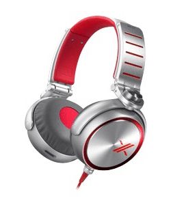 Sony MDR X10 Headband Headphones   Red/Silver [SONY One Year Warrantee 