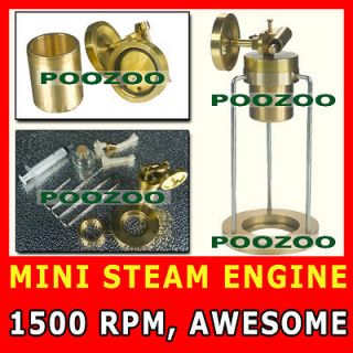 LIVE★ MINI STEAM ENGINE POWER BY LITTLE LAMP EDUCATIONAL TOY KIT 