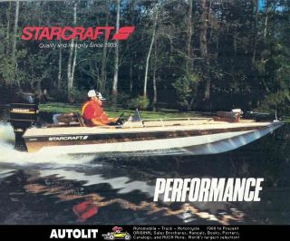 1986 starcraft power boat brochure  15 99