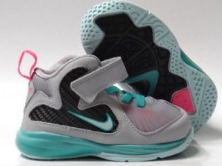Nike Lebron 9 South Beach Gray Mint Green Pink Flamingo Sneakers 