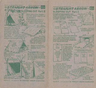 NATIVE AMERICAN INDIAN CAMPING SLEEPING OUT GUIDE VINTAGE 1950s 